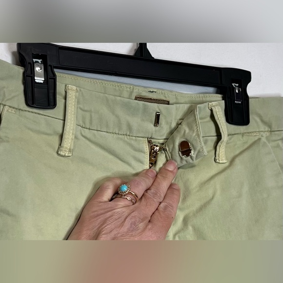 MOTHER The Insider Ankle Prep Killing Time Pants Chinos Washed Army Green Cotton - Picture 5 of 14
